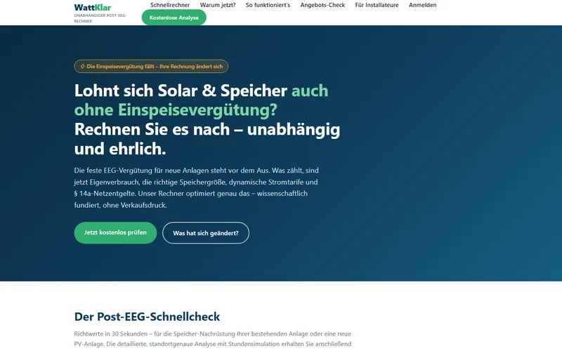 Startseite von WattKlar